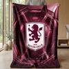Coperta in Flanella con Stampa Aston Villa, Morbida Calda Leggera Coperta da Divano Letto Campeggio