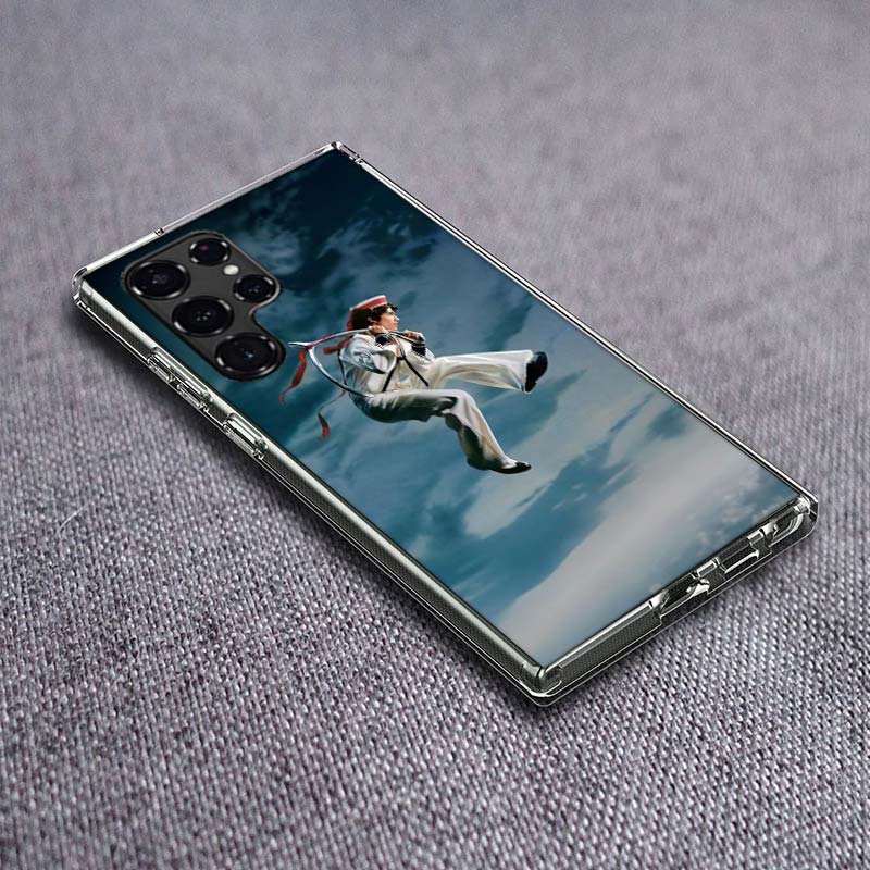 C-Conan Gray Wishbone Phone Case For Samsung Galaxy S24 S23 S21 S20 FE S22 S26 Ultra S25 Edge S10 Plus Cover Clear TPU Capa Shel