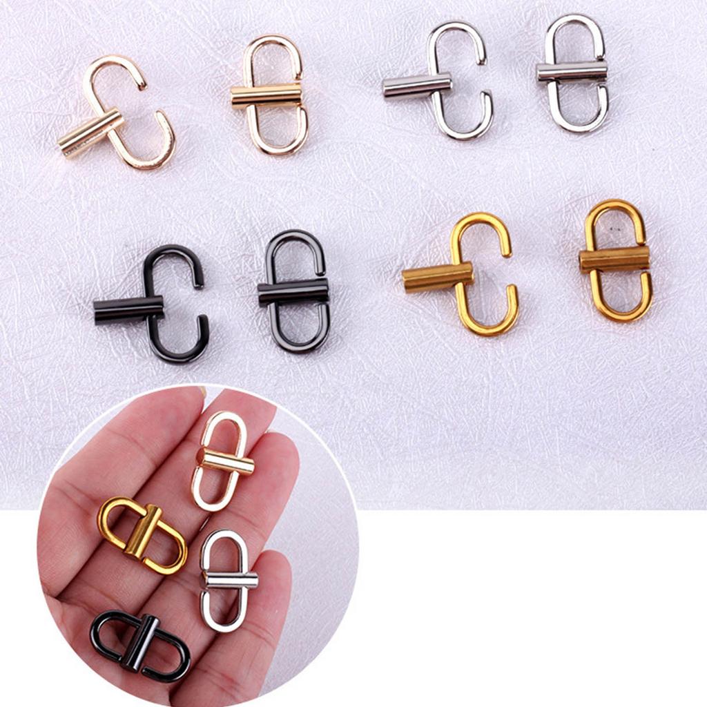 Adjustable Metal Buckle for Bag Chain Shortening Buckles Clip Long and Short Regulator Shoulder Crossbody Bag Accessory