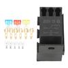 Fuse Relay Box Block Kit, ABS 5 Pin Fuse Holder High Temperature Resistant