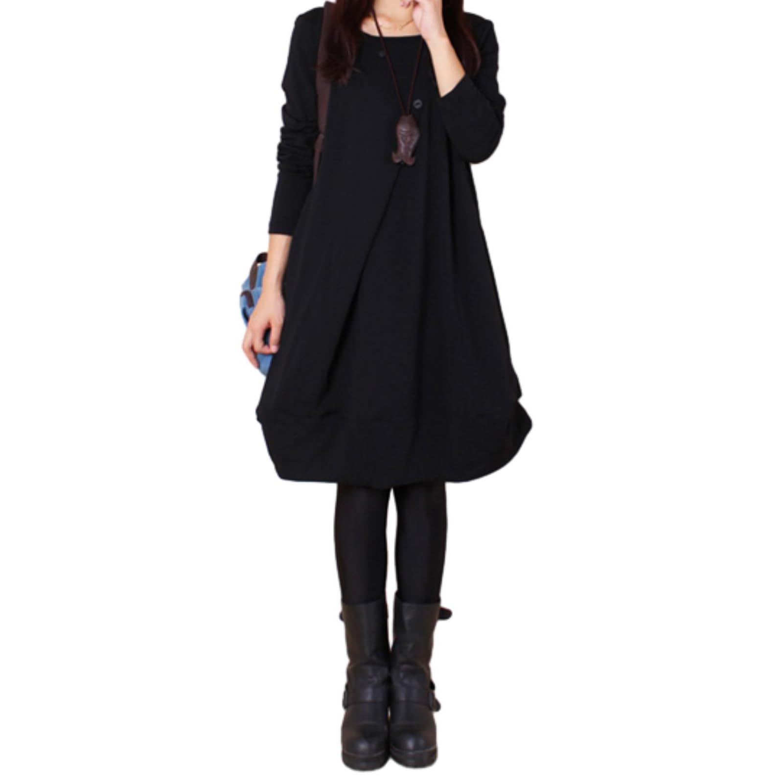 

Long Sleeve Everyday Winter [MSFQSNB] Women s Dress, Fluffy, Stylish, Figure-Flattering, Elegant, Stylish, Cute, Slimming, Casual, Office, Wear,