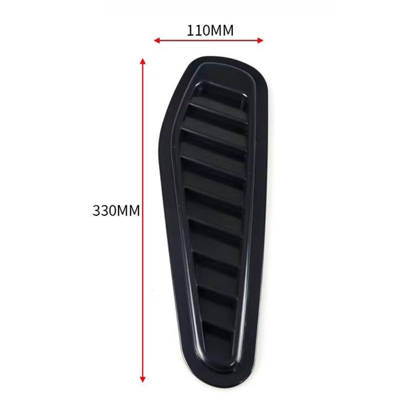ABS Universal Car Decorative Fake Air Outlet Hood Decorative Air Flow Intake Hood Scoop Bonnet Vent Cover Stickers Styling