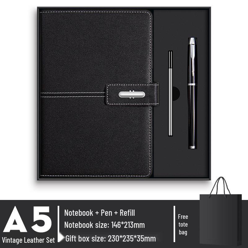 Elegant Business Notebook Gift Set - Office, Meeting, Study, Corporate Souvenir