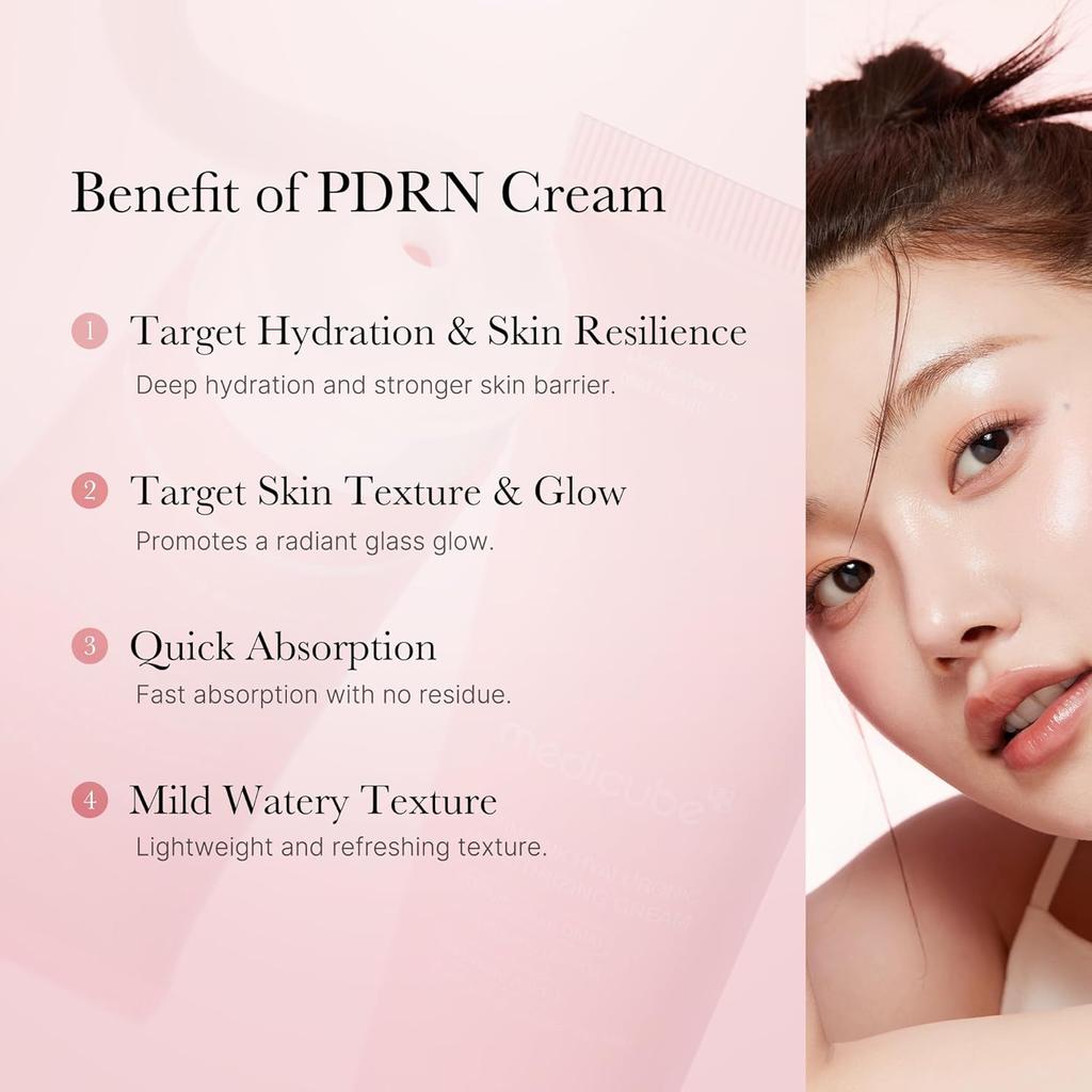 Medicube PDRN Pink Hyaluronic Moisturizing Cream 50ml