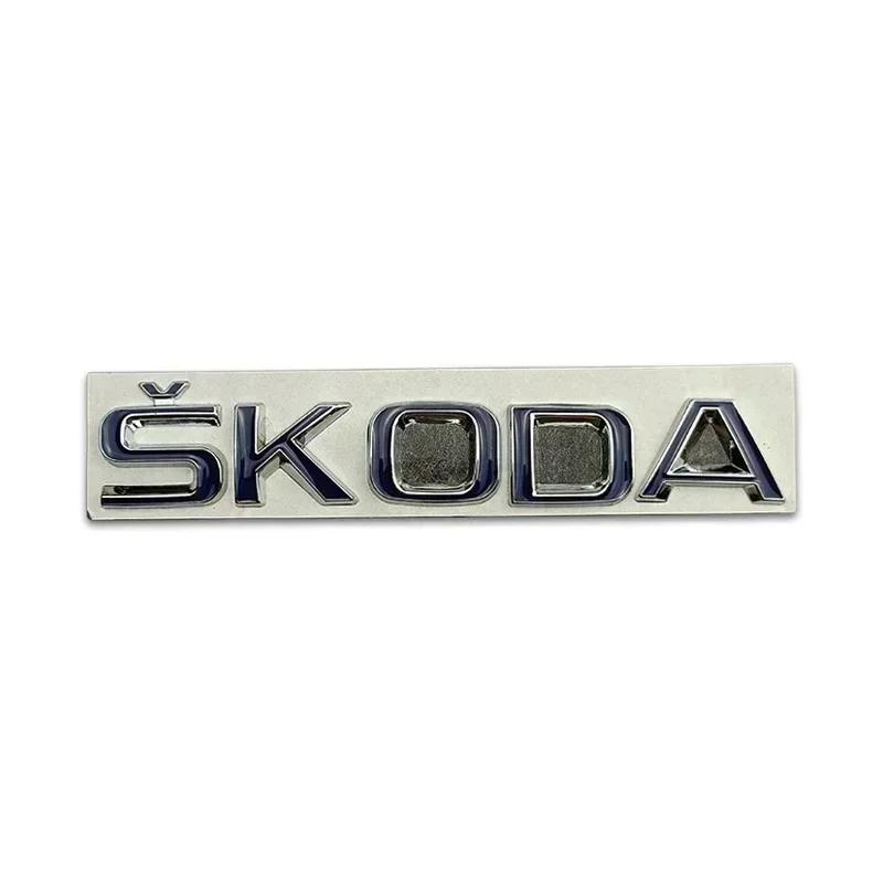 Rtgks1 2026 Hot For SKODA Metal Car Styling Rear Trunk Emblem Stickers for SKODA Rapid Kodiaq Superb Yeti Karoq Octavia A7 Tour RS Kami