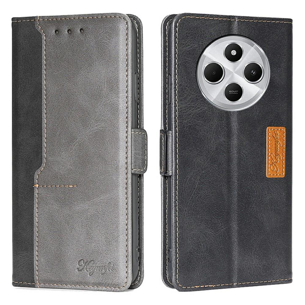 Phone Case For Xiaomi Redmi 14C 4G/14R 5G/A4 5G/Poco C75 4G Contrast Color Wallet Leather Cover