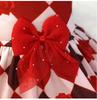 Dog Dress Clothes Valentine's Day Winter Puppy Kitten Cat Love Dress Cute Bow Pet Skirt Party Wedding Dress New Year Decorations
