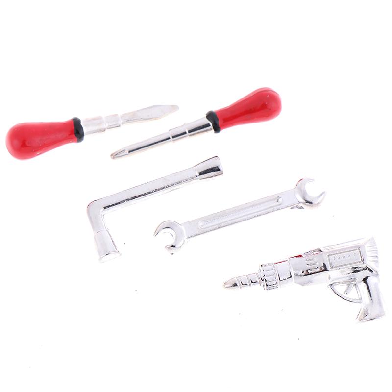1Set 1/12 Dollhouse Miniature Furniture Alloy Repair Tool Model Doll Life ScRSZ8 1Set 1/12 Dollhouse Miniature Furniture Alloy Repair Tool Model Doll Life ScRSZ8