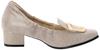 Monet 883305 Women's Greige Pumps, Size 24.5cm, 3E