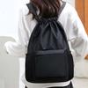 Portable Gym Drawstring Bag Large Capacity Drawstring School Bag Oxford Cloth Backpack  Couple