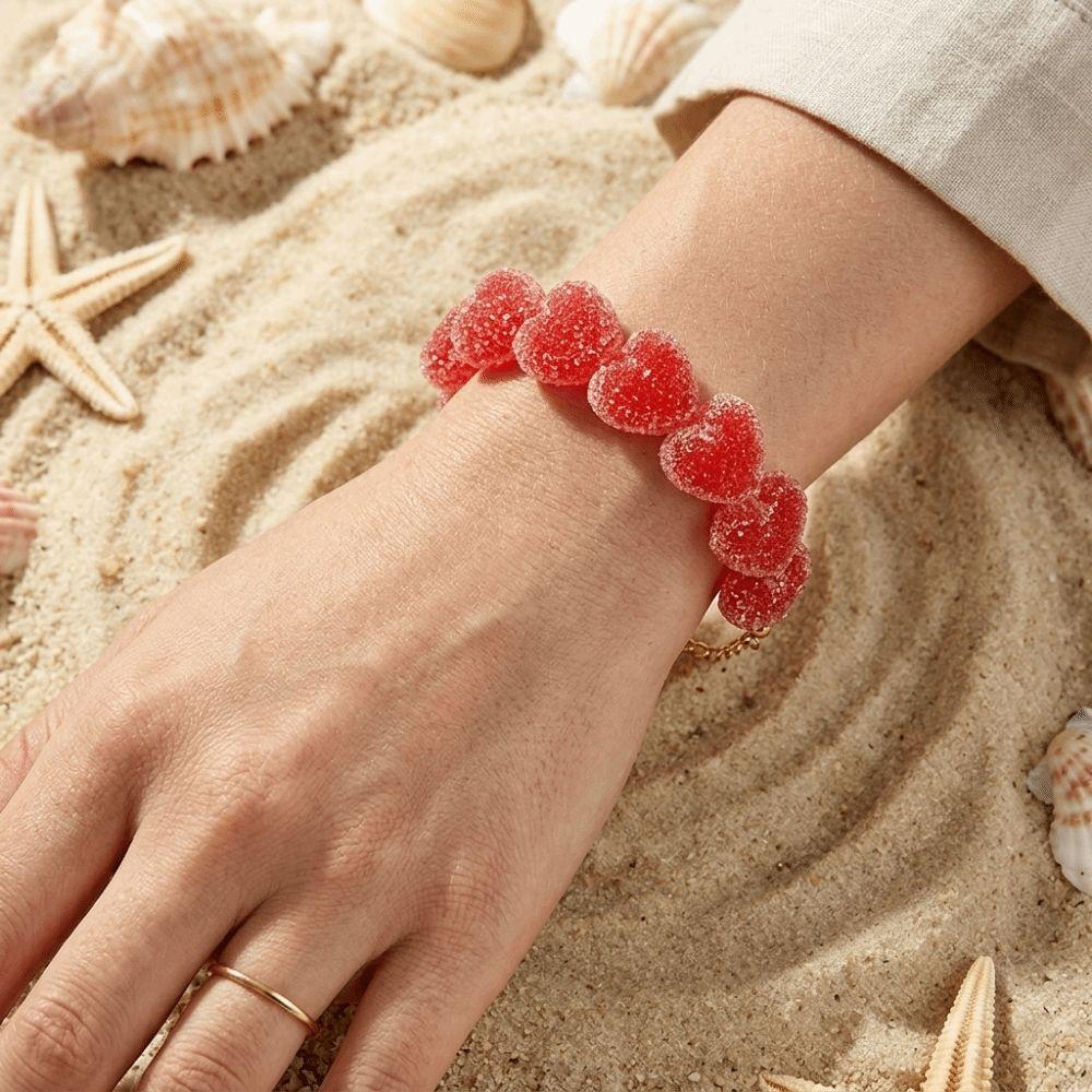 Multi-Color Bohemian Dopamine Bracelet Soft Sugar Summer Beach Hand Chain Birthday