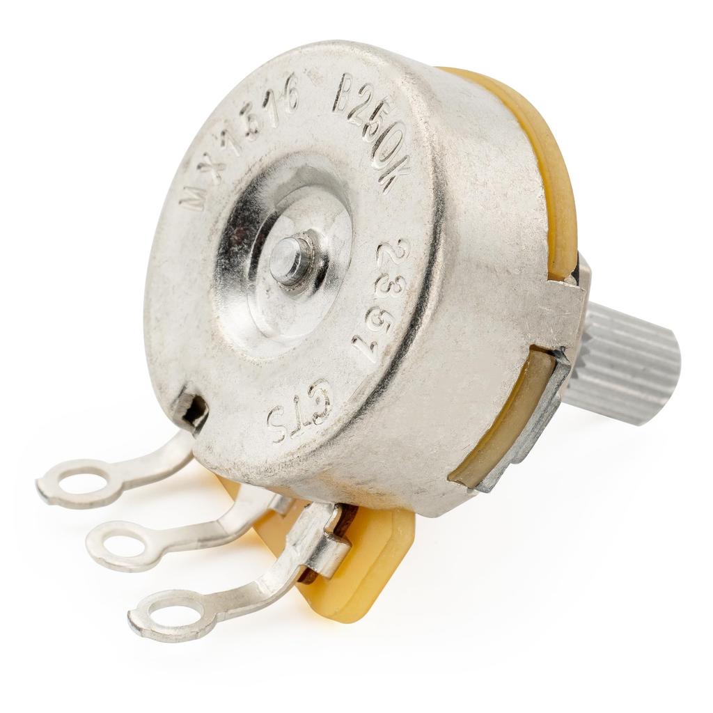 CTS 450 B250K Pot Short Split Shaft B Curve Potentiometer for Electric Guitar Bass of 1/4" 10% (Set 10)
