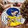 Coraline Pattern Round Rug, Indoor/Outdoor Mat, for Picnic, Gameroom, Bedroom, Office, Living Room, Home Decor Carpet, Birthday Gift