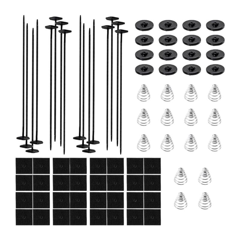 2/3/4 Set Transmission Coolers Mounting Tie Strap Plastic Automotive Radiator Fan Mount Zip Ties Clips Easy Installation