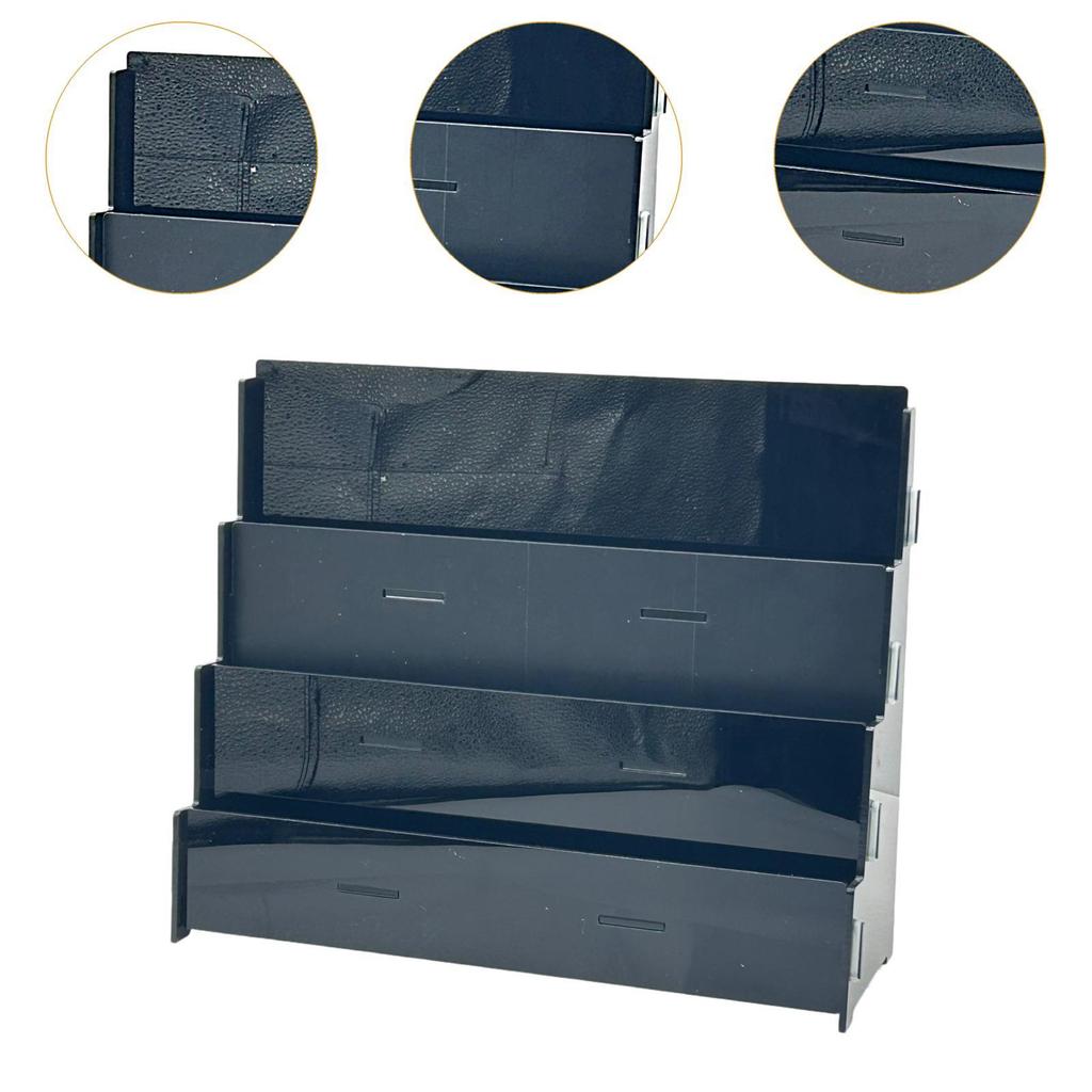 Acrylic Display Stand Sports Card Shelf Countertop Storage Tabletop Rack Holder