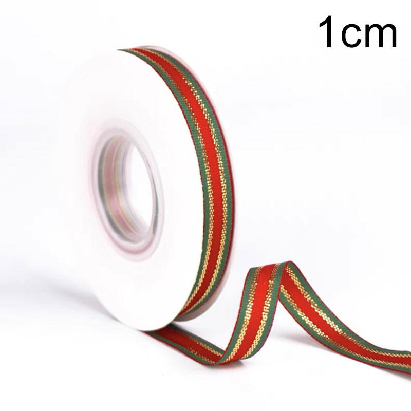 25 Yards/Lot Printed 10/25mm Christmas Ribbon DIY Gift Packing