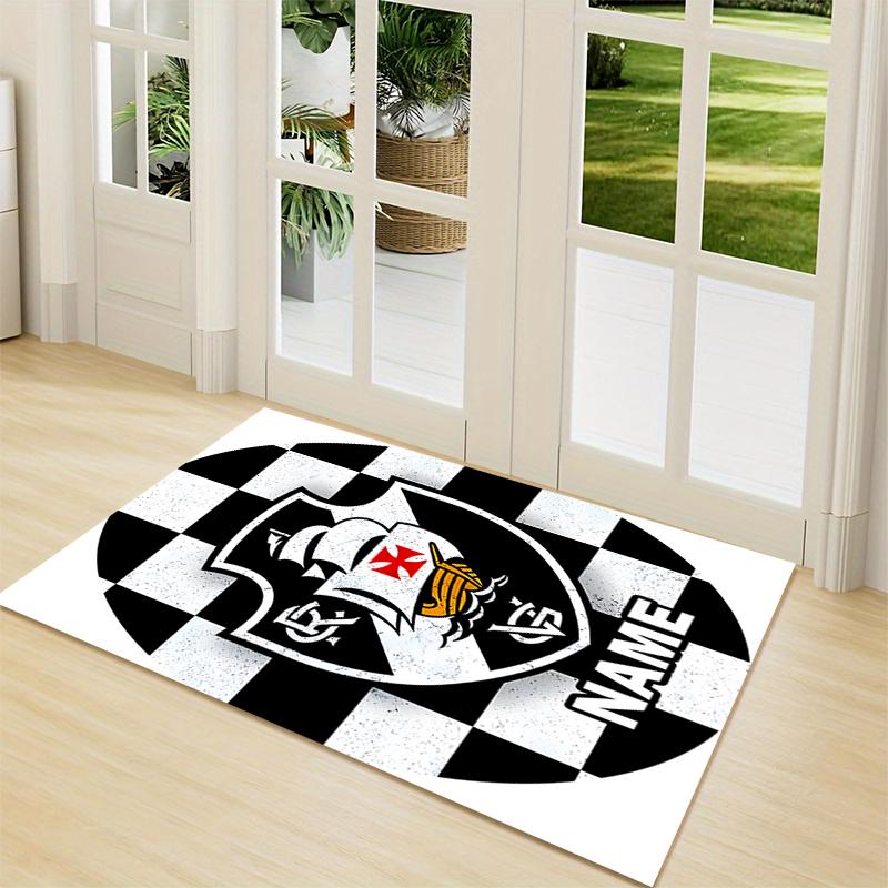 Custom Name "Vasco Shield Emblem" Carpet Rug Customizable Soft Washable Anti-Slip Home Living Room Sofa Mats Personalized Rug. 0909266