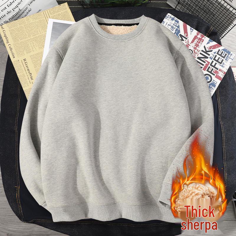Men s Classic Lambswool Hoodie - Warm, Simple & Versatile for Autumn/Winter L