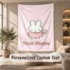 Miffy Tapestry, Personalized Custom Text, Wall Hanging Tapestry For Living Room Home Wall Decor