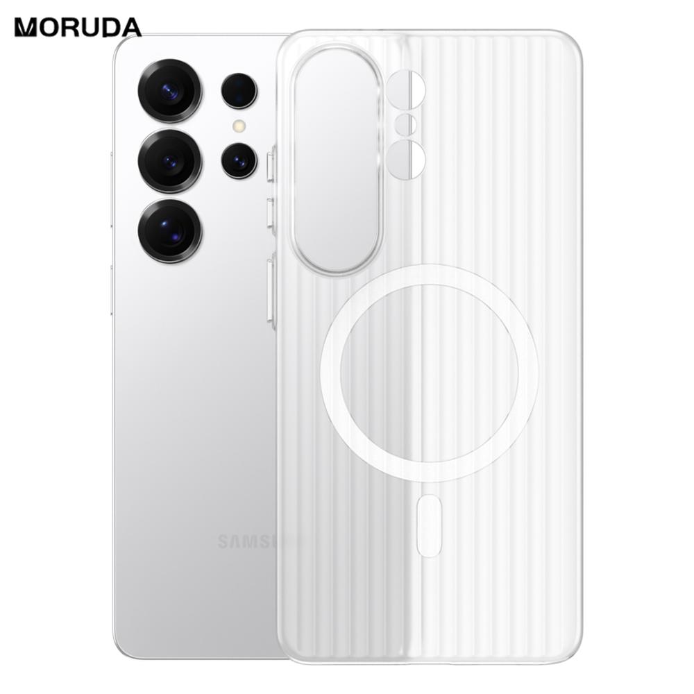 Luxury for Magsafe Frosted Case for Samsung Galaxy S25 S26 Ultra Edge S23 S24 Plus Magnetic Wireless Charging Hard PC Thin Cover