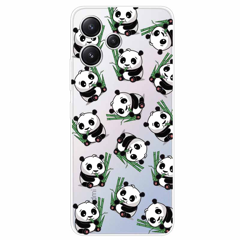 For Xiaomi Redmi 12 Case Flowers Clear TPU Silicon Funda Capa On for Redmi 12 4G / Redmi12 5G Soft Covers Transparent Coque Bags