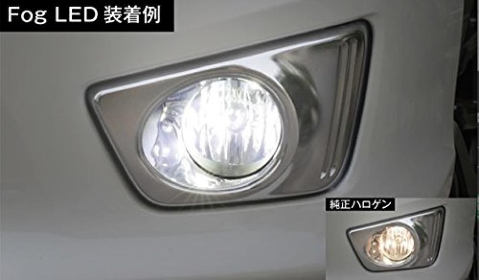 PIAA LED Fog Light Pack of 2 Bulbs, 2400lm, 6000K, HB4, White, 12V/16W, (LEF101)