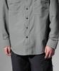 CODE I'M Two-Pocket Nylon Metal Oversized Shirt Khaki