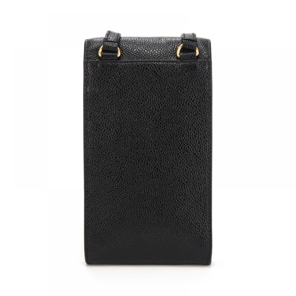 Tom Brown Mac113a 00198 001 Pebble Grain Three Line Tab Phone Holder Cross Bag
