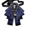 Brooch Accessories Polyester Bowtie Fabric Crystal Neck Decoration Diamond Corsage Pin Blouse Decoration