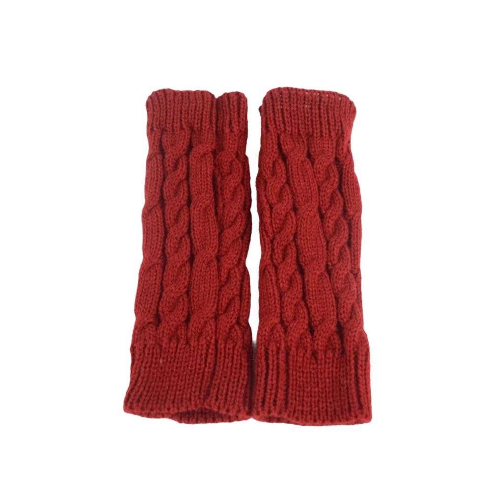 Mittens Knitting Gloves Solid Color Fingerless Glove Comfortable Women Hand Warmer Women