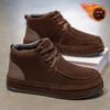 Winter Men's High-top Thick-soled Trendy Brand Men's Shoes Versatile Sports and Leisure Shoes Velvet Thickened Warm and Cold-resistant Cotton Shoes