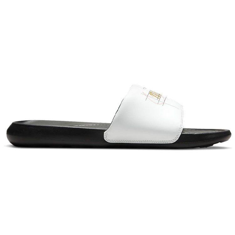 Nike Victori One Printed Slide 'White Metallic Gold' CN9678-103