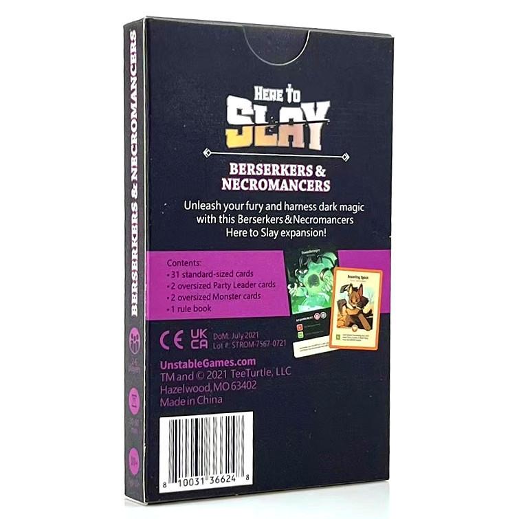 Here To Slay Masa Oyunu Uzantısı 2 Aile Partisi Basit Eğlence Oyun Kartı Solitaire