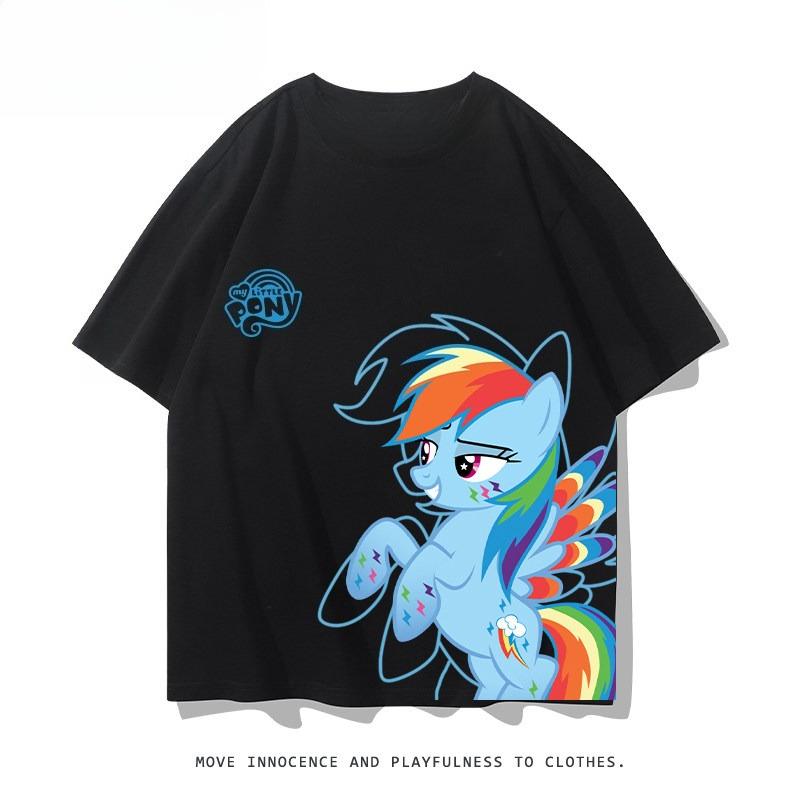 

2026 summer new Little Pony Bighi Yunbao Surroundings Tshirt Loosefitting Cute Couple Clothing for Unisex and Women S