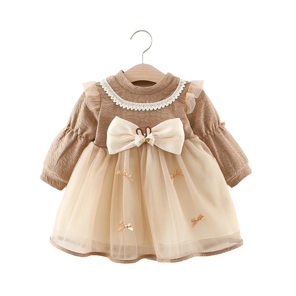 Girls' Princess Dress with Butterfly and Tulle Skirt for Party and Daily Wear