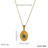 High-End Heart & Geometric Titanium Steel Clavicle Necklace for European & American Markets