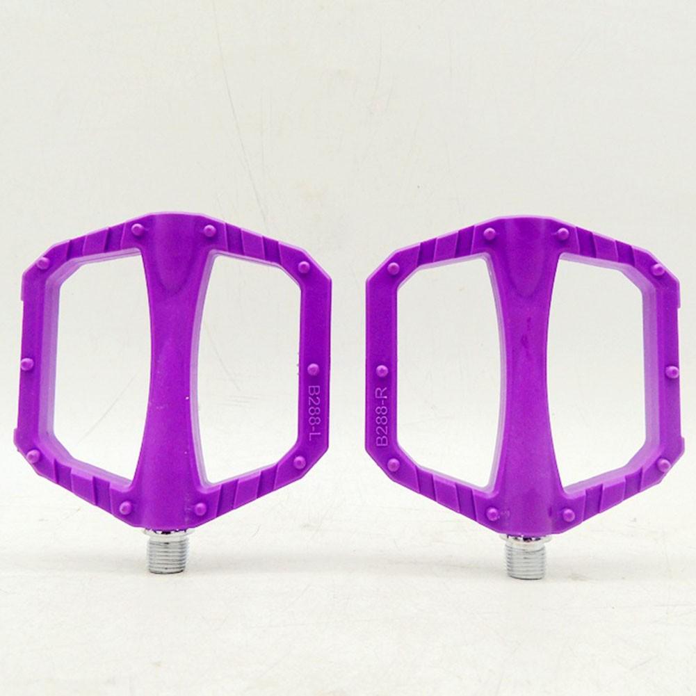 

Reflective Bike Pedals with DU Bearings for Safe Riding Experience Purple