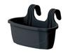 Nizza Anthracite Verdenia Balcony Flowerpot with Handle