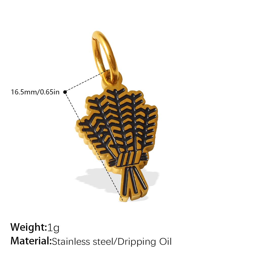 European and American Dripping Oil Small Fresh Plant Series Pendant Cactus Flower Bee DIY Versatile Jewelry Accessories 2026