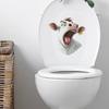 Oryginalne naklejki toaletowe z głową krowy Łazienka Toaleta Dekoracja domu Naklejki ścienne