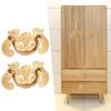 2 Sets Retro Style Handle BatShape Antique Furniture Hardware Handle for Wooden Cupboard Door