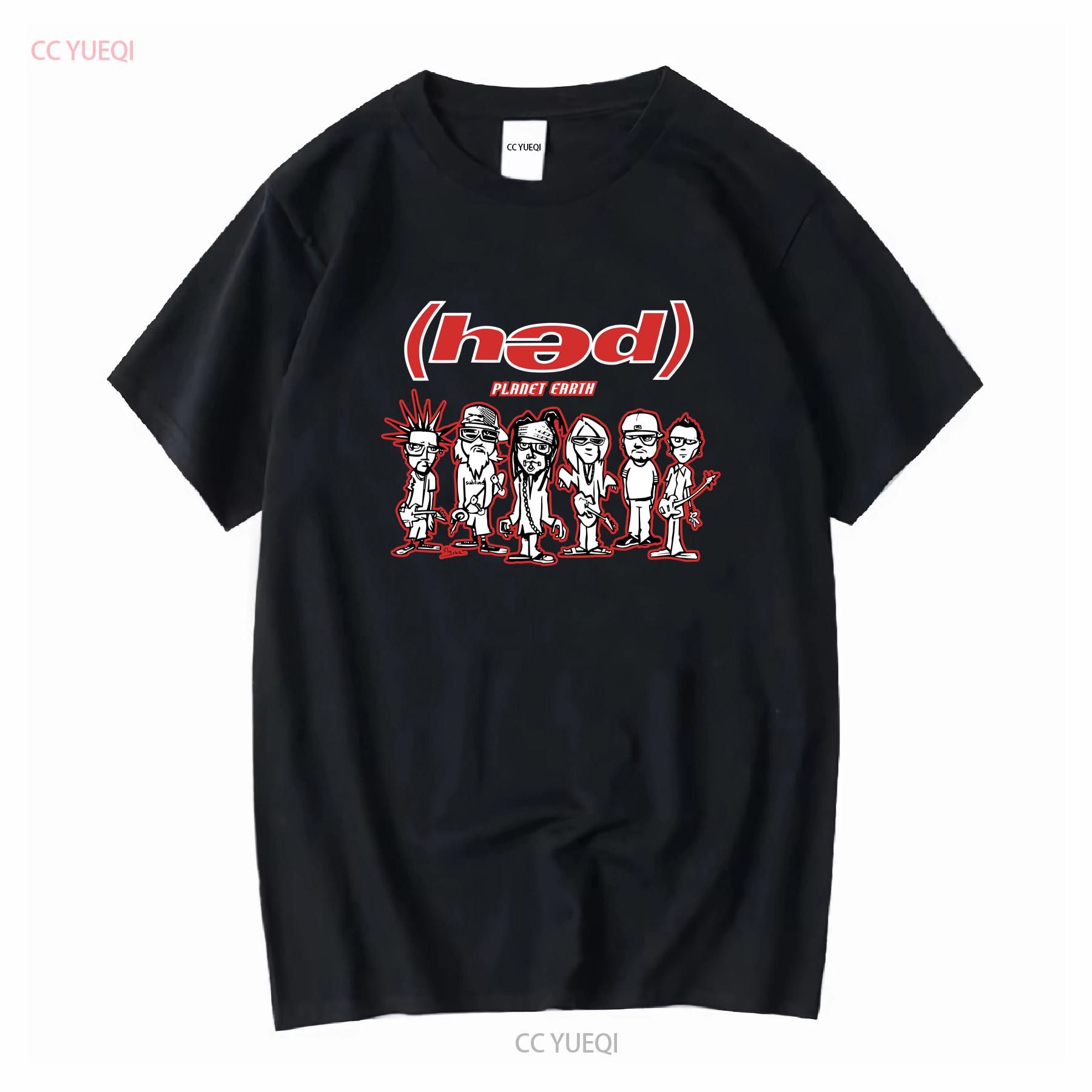 

Hed PE Earth Planet band 90s basic black Reprint short sleeve T shirt NH5459 vintage Washed Versatile Soft Breathable Stretched 4XL
