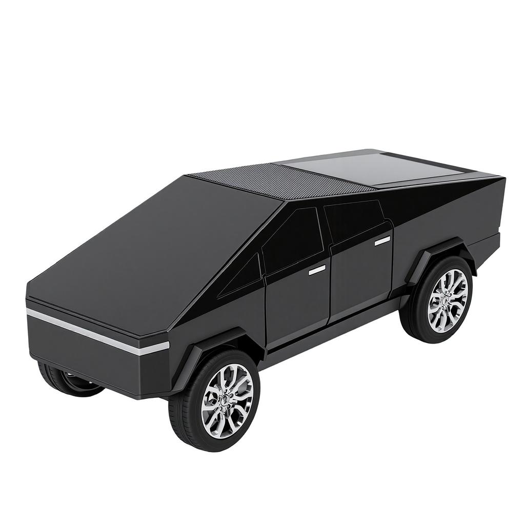 Portable Bluetooth Speaker Replica Car with Display Screen HD Sound Built in Mic Remote Selfie Control LED Party Light