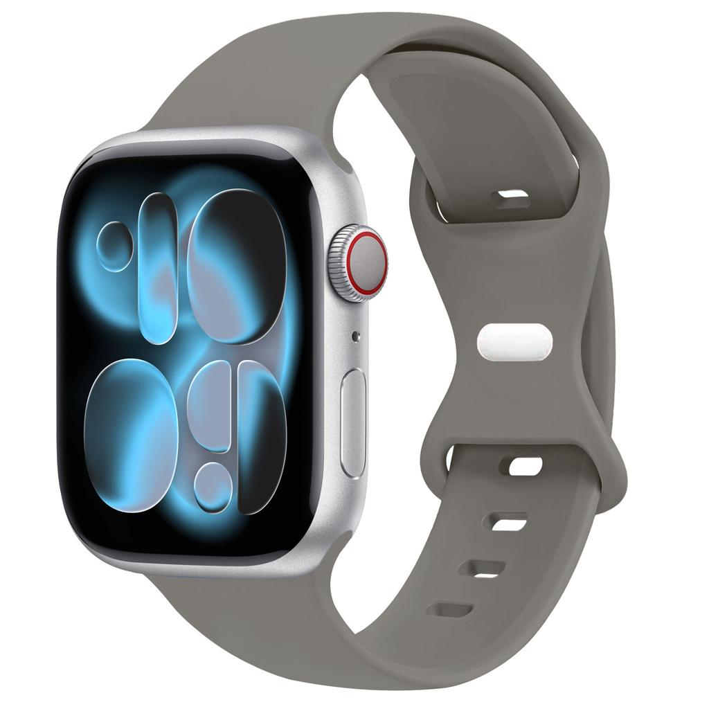 Sport Silicone Strap For Apple Watch Bands 40mm 44mm 46mm 45mm 41mm 49 42mm Correa Bracelet iWatch series 10 11 9 8 7 ultra 3 SE