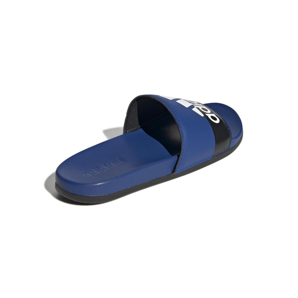 Adidas Adilette Comfort Sandals Team Royal Black Size Cm LEX99, Blue/Footwear White/Core (GV9713), 24.5
