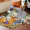 Cartoon C-CatD-Dog Throw Flannel Cozy Print Blanket, Portable, Durable Machine Washable Cute Cool