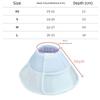 Comfortable Cat Recovery Cone Collar Soft Cat Elizabethan Ring Reusable Pet Protective Collar  Dogs