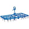 Nishida Pla32 Marco Premium Square Hanger with 32 Clothespins, Blue, 218366, Approx. W68 X D35 X H32 Cm