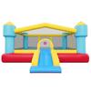 Inflatable Bounce House, 14.7 X 13.8 X 6.8 Ft Jumping Bouncy Castle, Inflatable Jumper for Kids with Slide, Basketball Hoop, Target Game & Jumping