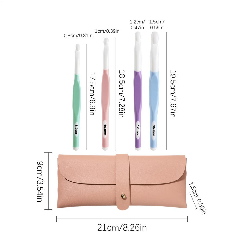 Набор крючков для вязания крючком Набор для рукоделия и вязания Набор крючков для вязания крючком Эргономичный стартовый набор для вязания крючком Набор спиц для вязания крючком С сумкой для вязания крючком